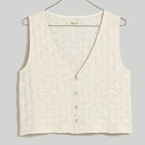 Madewell Basketweave Stitch Vest